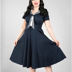 Collectif Mainline Nene Wailor Swing Dress